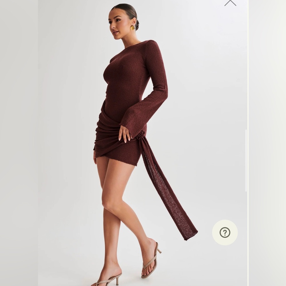 Meshki Liana dress nwt brand new plum medium